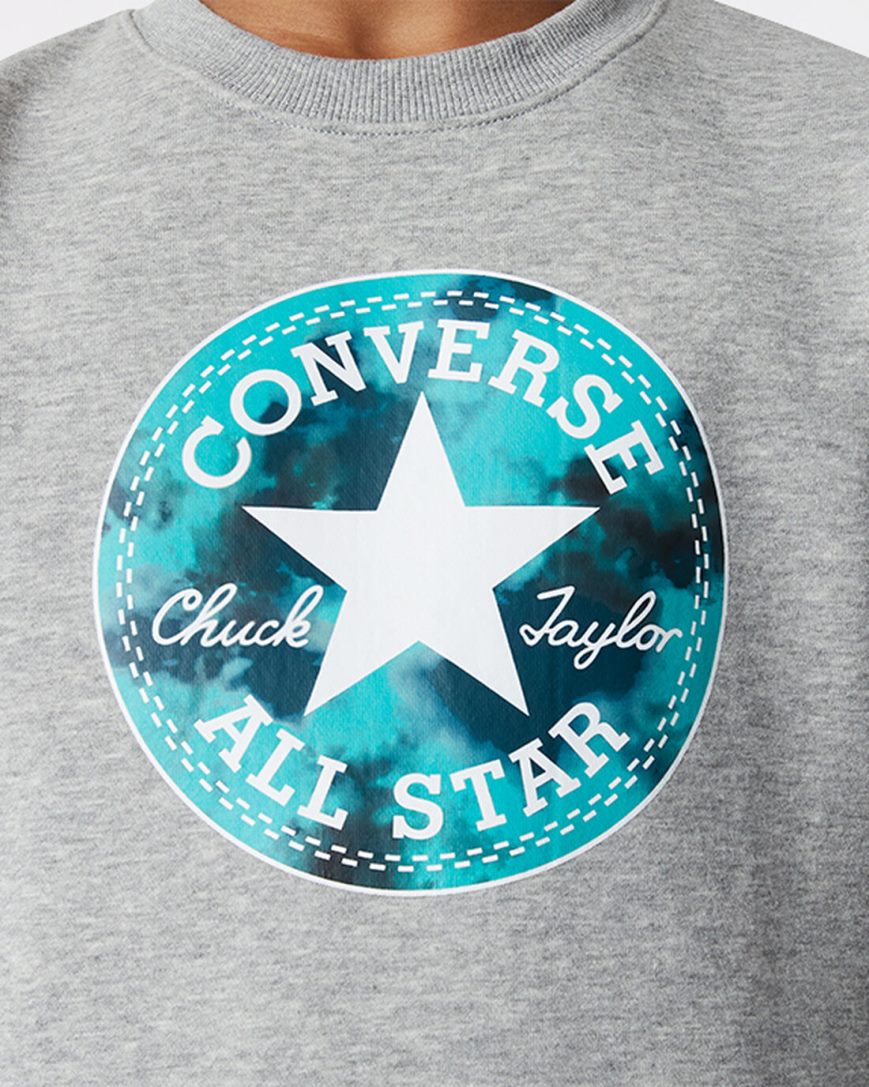 Boys' Converse Into The Wild Fleece Crew Sweatshirts Dark Grey | AU C6138S